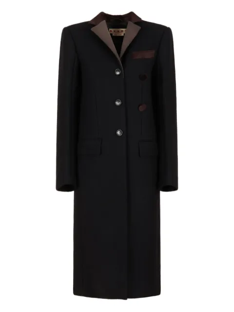 Marni four-button wool-felt coat
