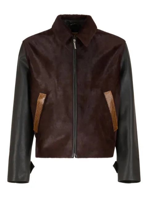 Marni calf-hair leather jacket