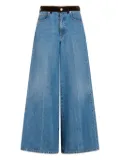 Marni tulip-patch jeans - Blue