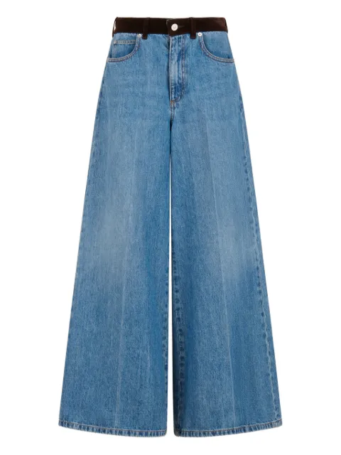 Marni tulip-patch jeans