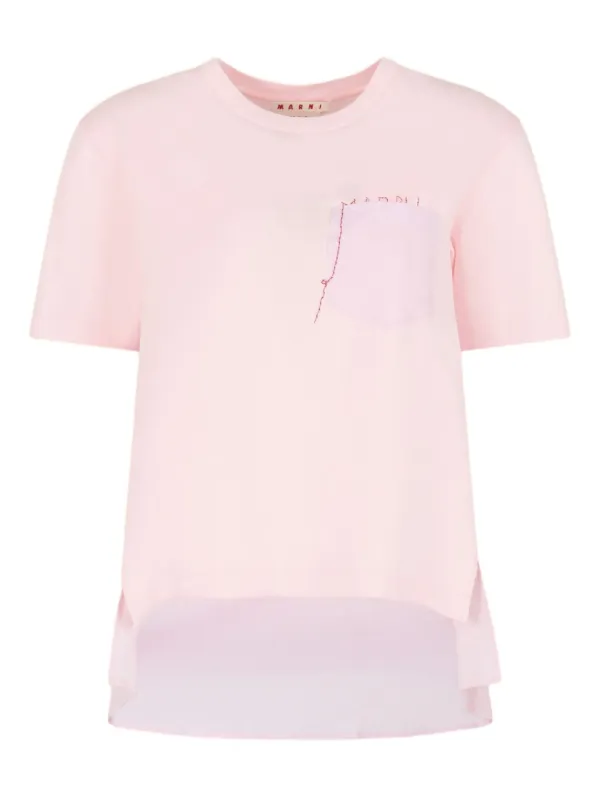 MARNI ピンク ロゴ Tシャツ Marni ロゴ Tシャツ | ピンク | FARFETCH JP