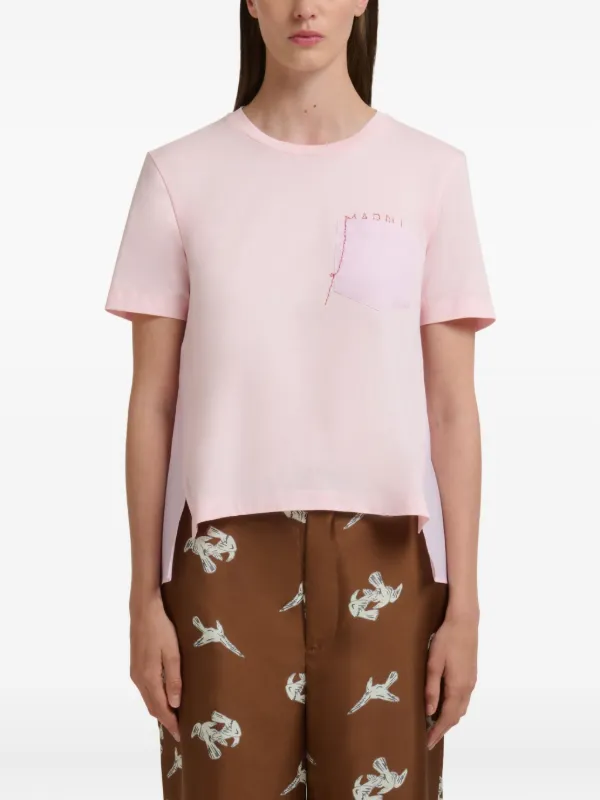 MARNI ピンク ロゴ Tシャツ Marni ロゴ Tシャツ | ピンク | FARFETCH JP