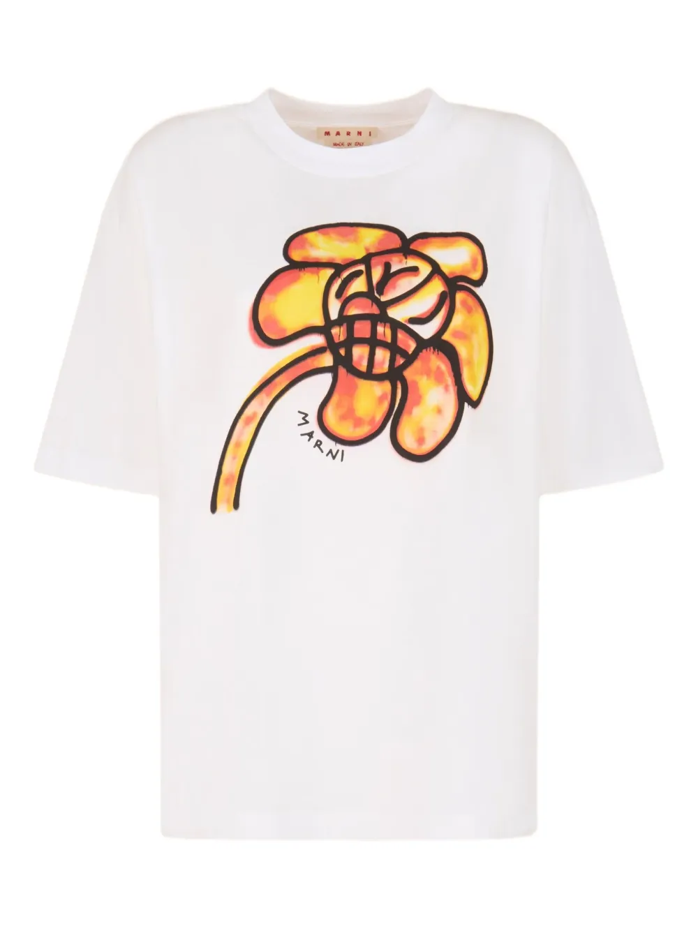 Marni x Slawn & Soldier flower-print cotton T-shirt - ホワイト Marni x Slawn & Soldier flower-print cotton T-shirt - ホワイト
