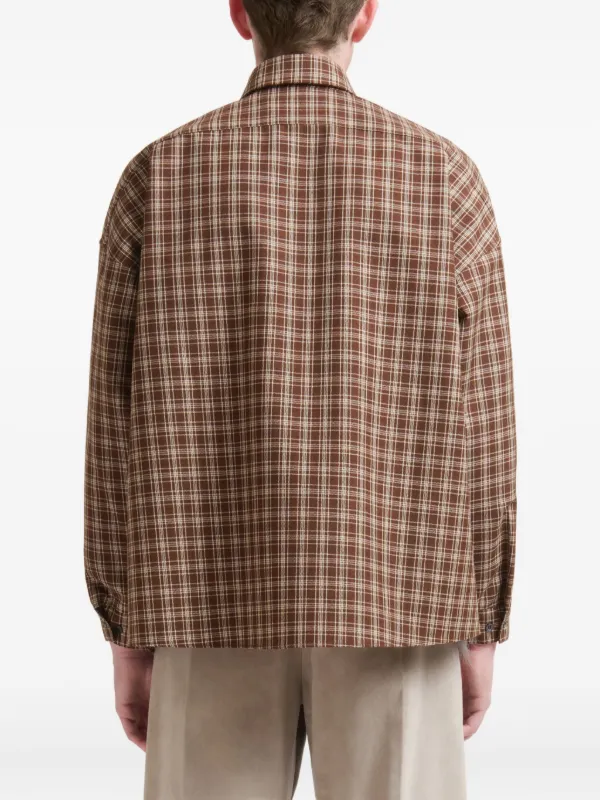 Marni チェック シャツ | ブラウン | FARFETCH JP