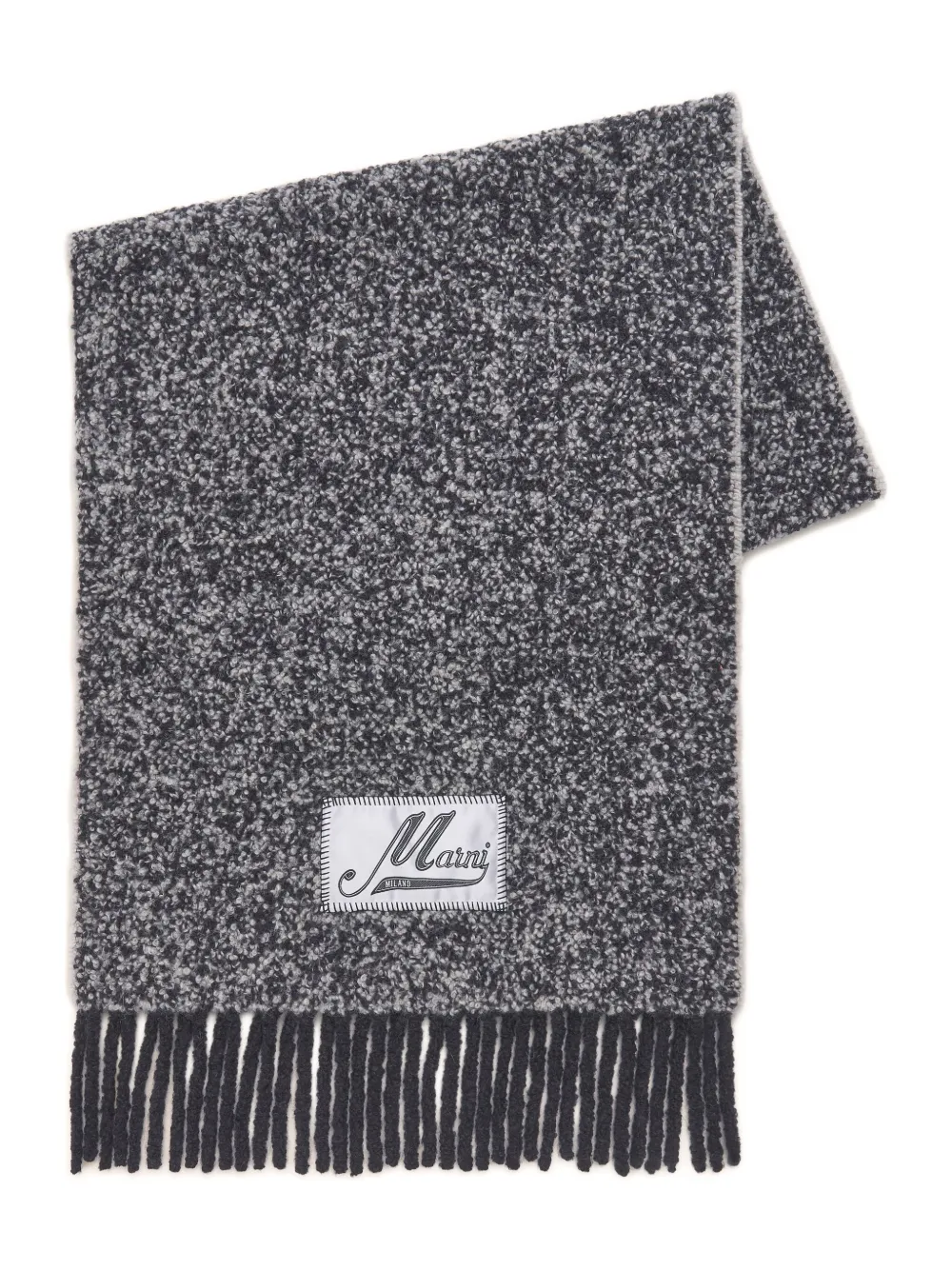 Marni Fringed Scarf In Gray