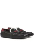 Marni penny-strap leather loafers - Black