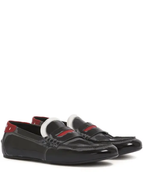 Marni penny-strap leather loafers