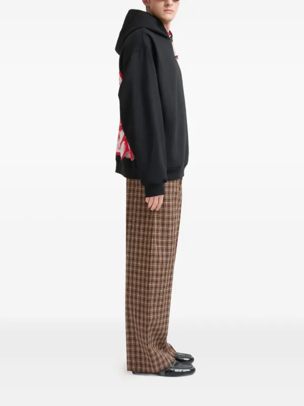 Marni チェック ワイドパンツ | ブラウン | FARFETCH JP