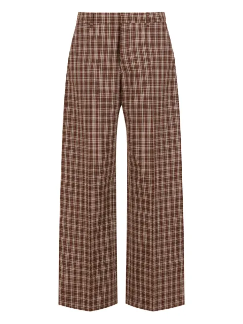 Marni checked wide-leg trousers