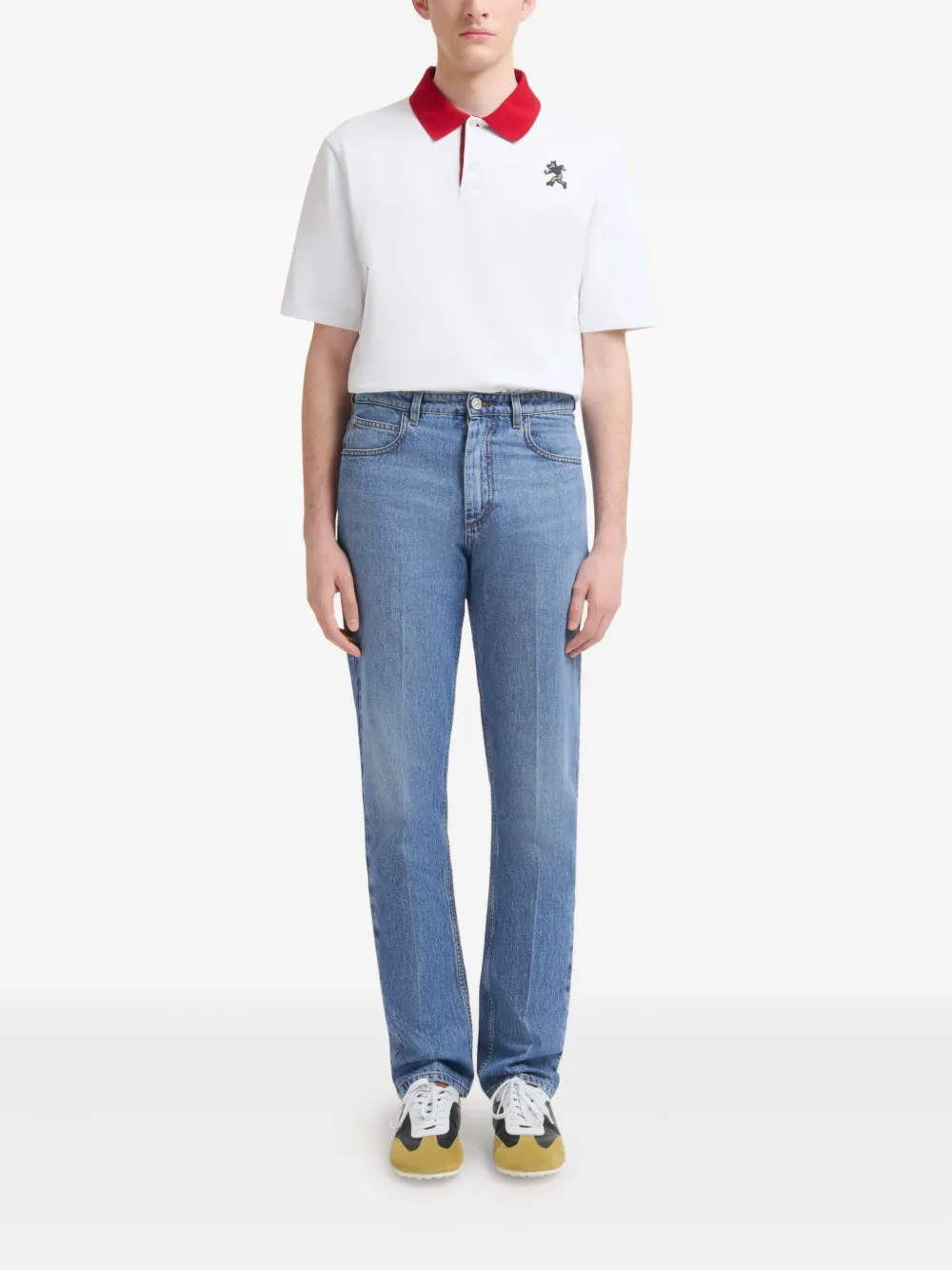 Marni washed denim five-pocket jeans - Blauw