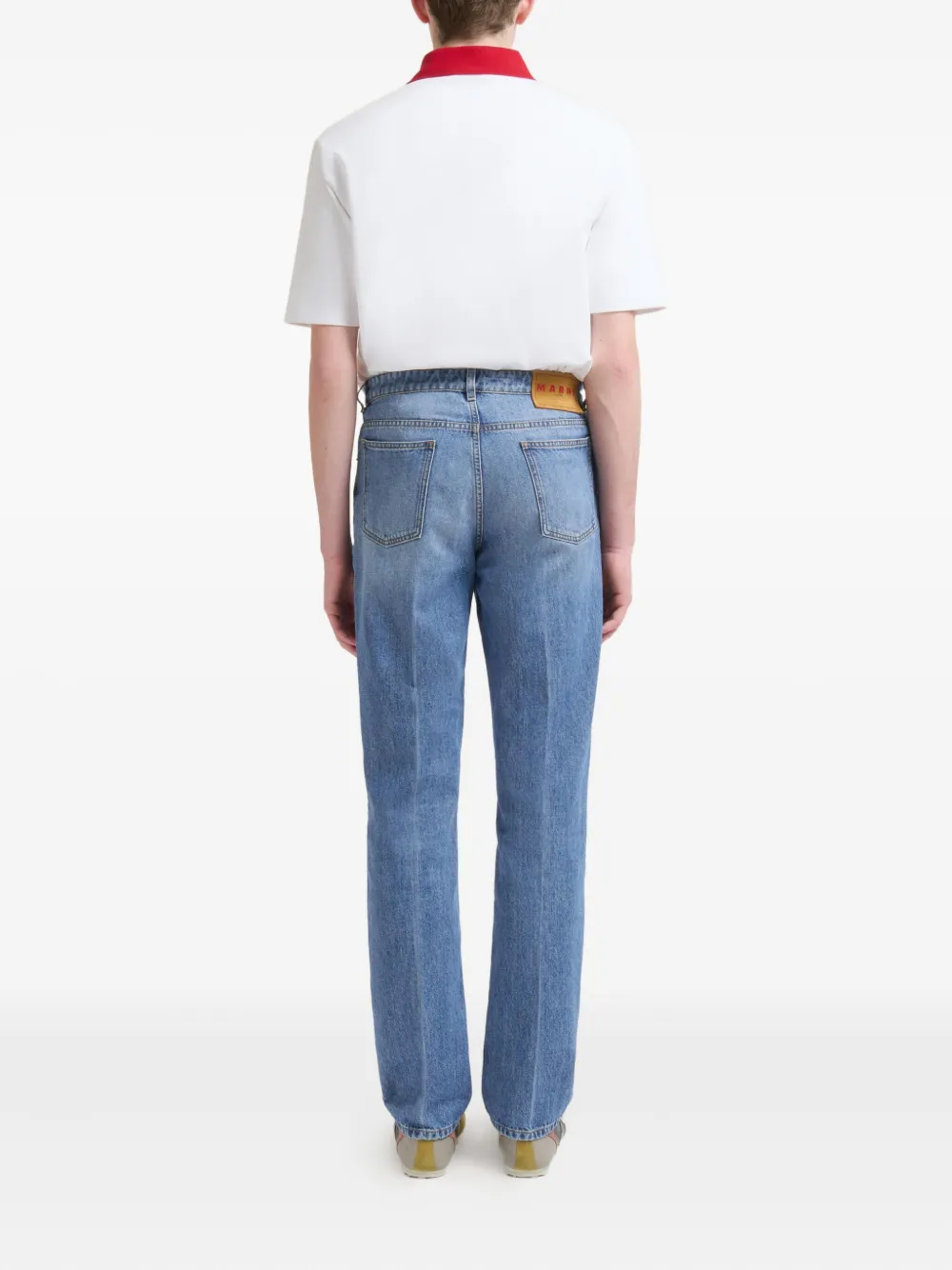 Marni Washed Denim Five-pocket Jeans In Blue