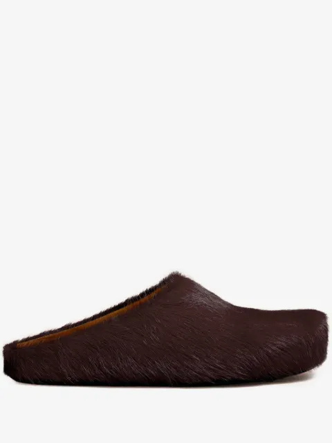 Marni sabot Fussbett de piel de becerro