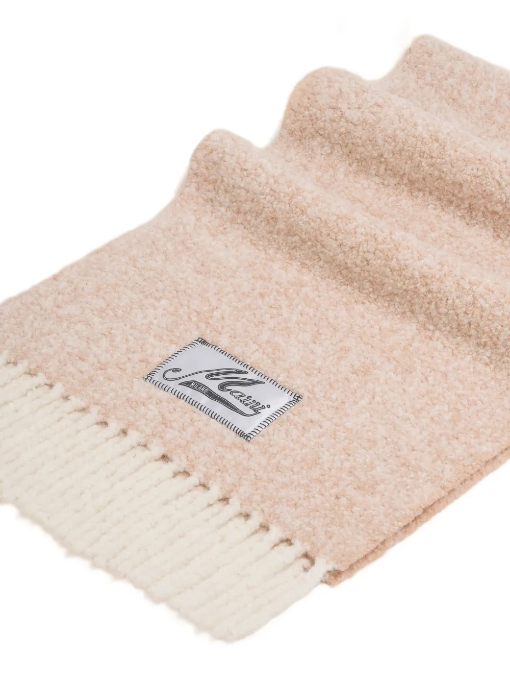 Marni Fringed Scarf In Neutral