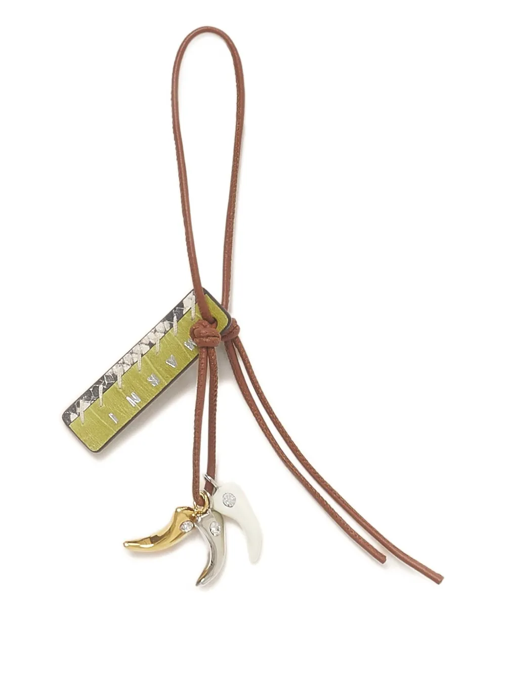 Marni leather knotted keyring | Brown | Image 1