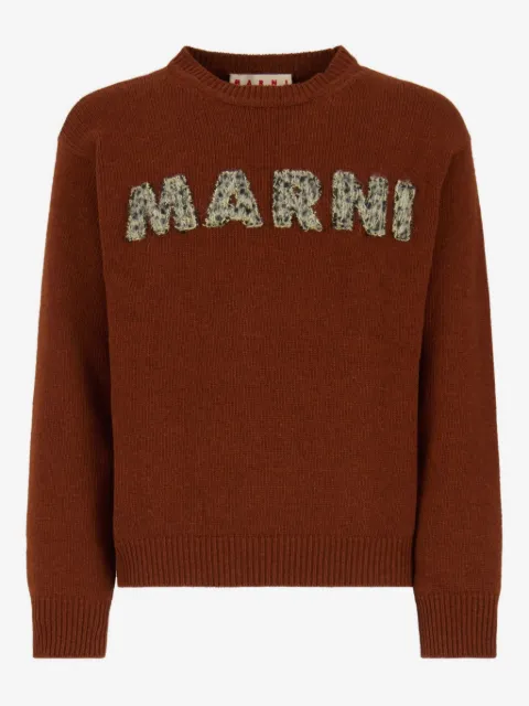 Marni pull en laine à logo