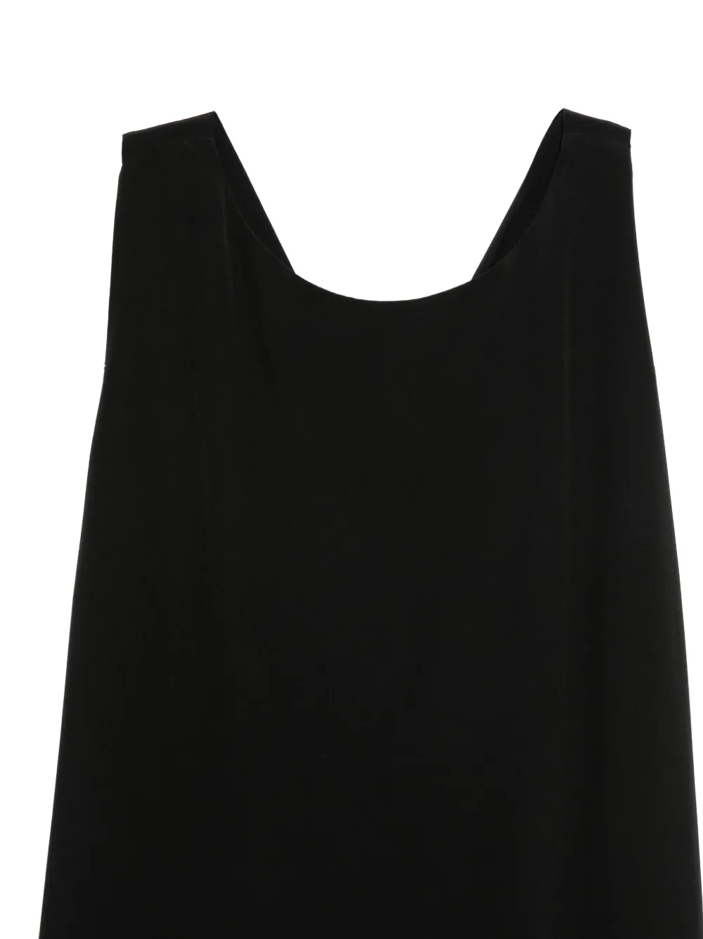 ASPESI Maxi-jurk met diepe ronde hals Zwart