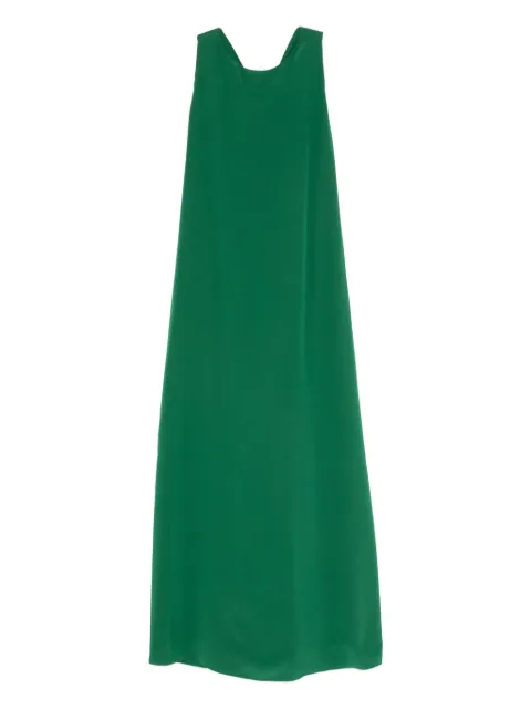 ASPESI vestido largo con detalle de moño