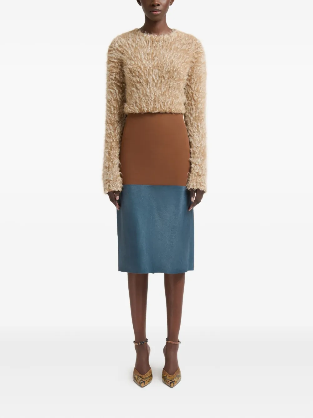 Marni panelled midi skirt | Knitted Skirts | Image 2