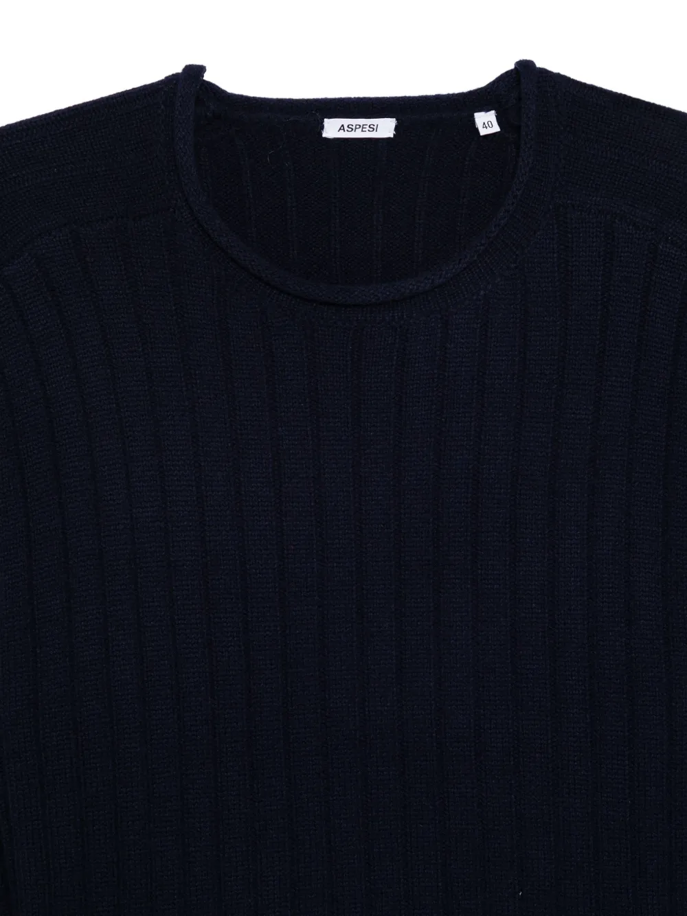 ASPESI Geribbelde sweater Blauw