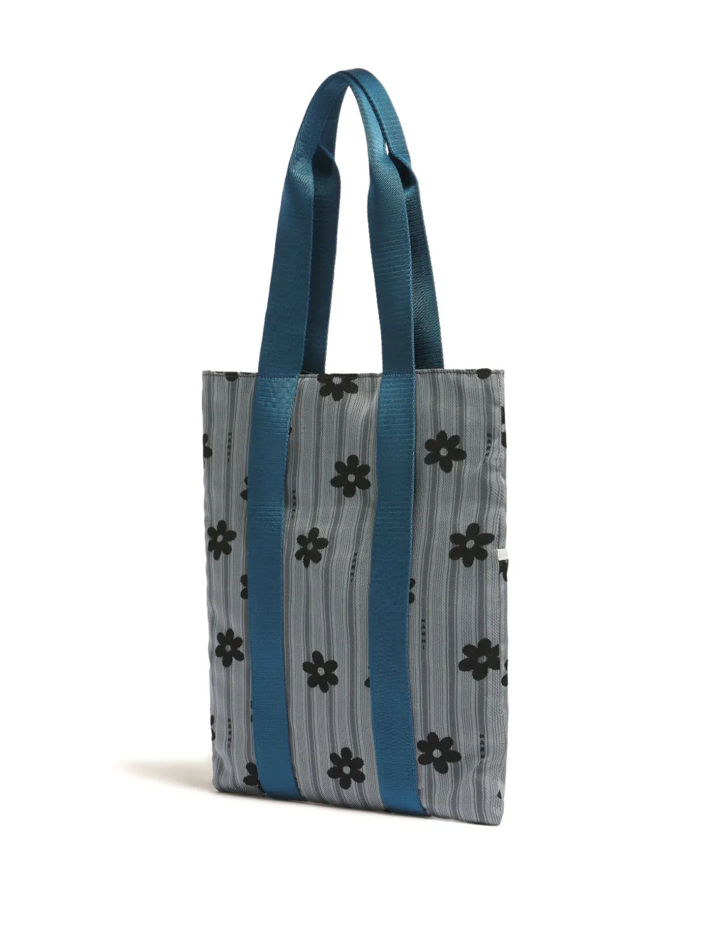 Marni Floral Tape-handles Tote Bag In Multi