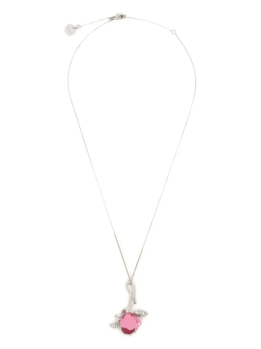 Marni crystal-pendant necklace - シルバートーン Marni crystal-pendant necklace - シルバートーン