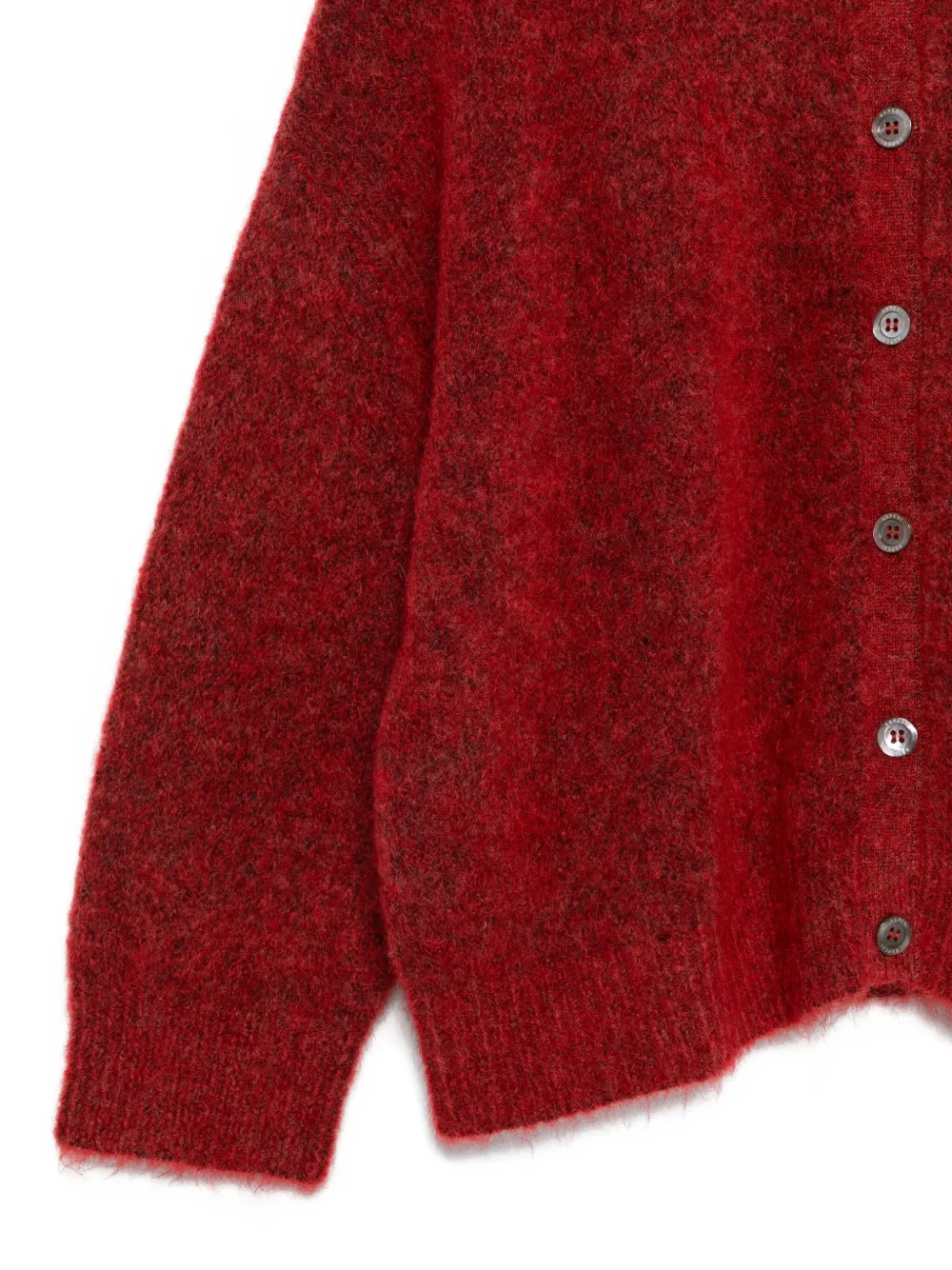 Aspesi Buttoned Collared Cardigan In Red
