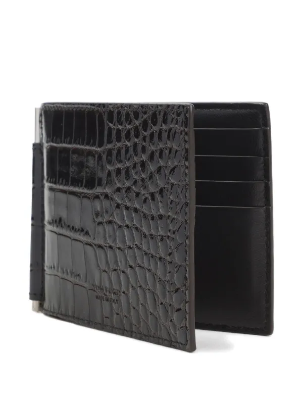 TOM FORD crocodile-embossed Wallet | Brown | FARFETCH