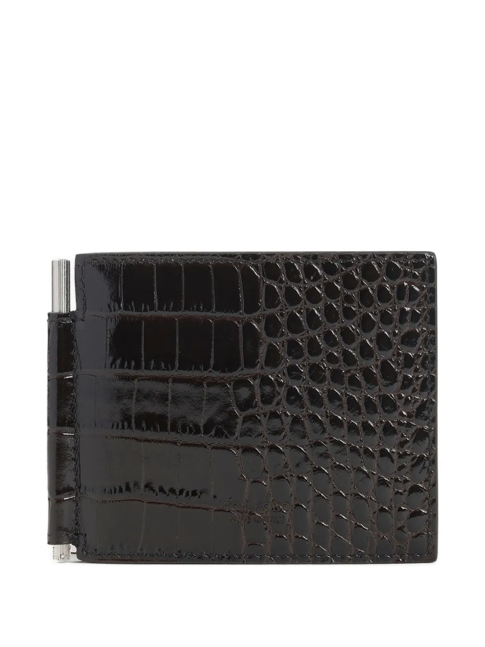 TOM FORD crocodile-embossed wallet - ブラウン TOM FORD crocodile-embossed wallet - ブラウン