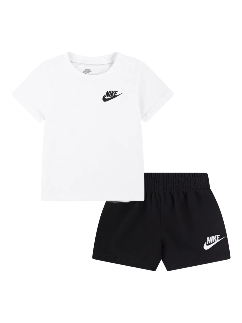 Nike Logo-embroidered T-shirt And Shorts In Multi
