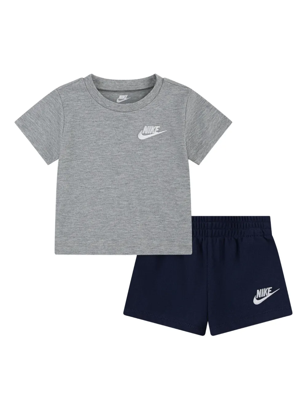 Nike Logo-embroidered T-shirt And Shorts In Multi