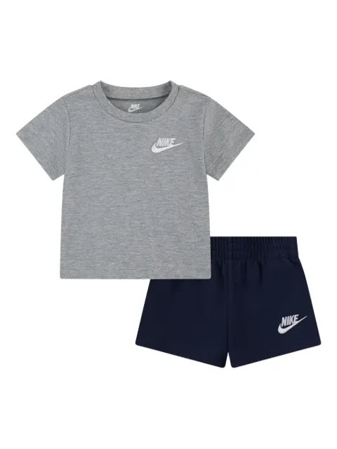 Nike Kids logo-embroidered T-shirt and shorts 