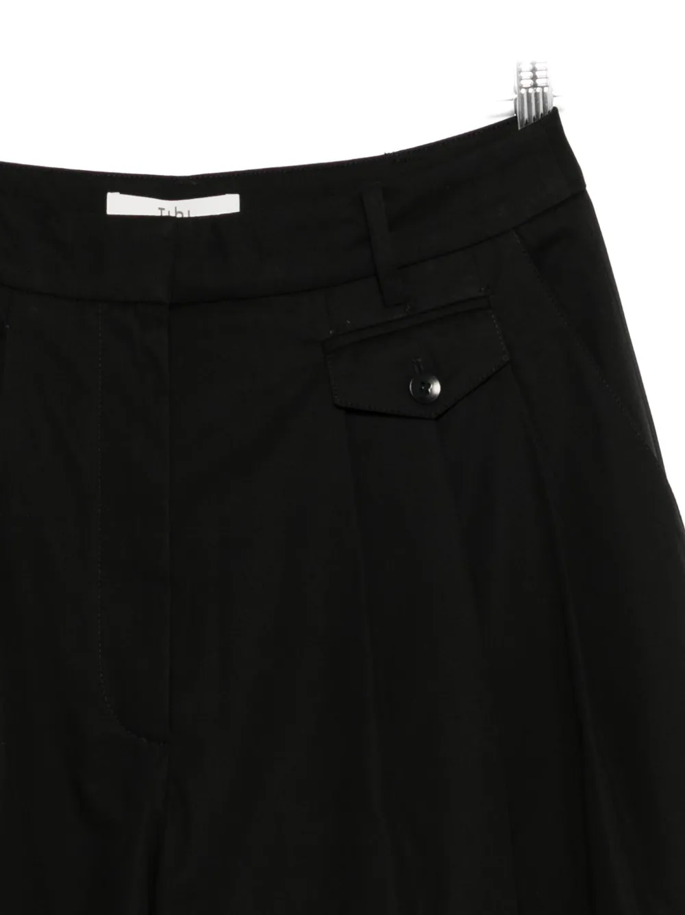 Tibi Pleated Shorts In Black