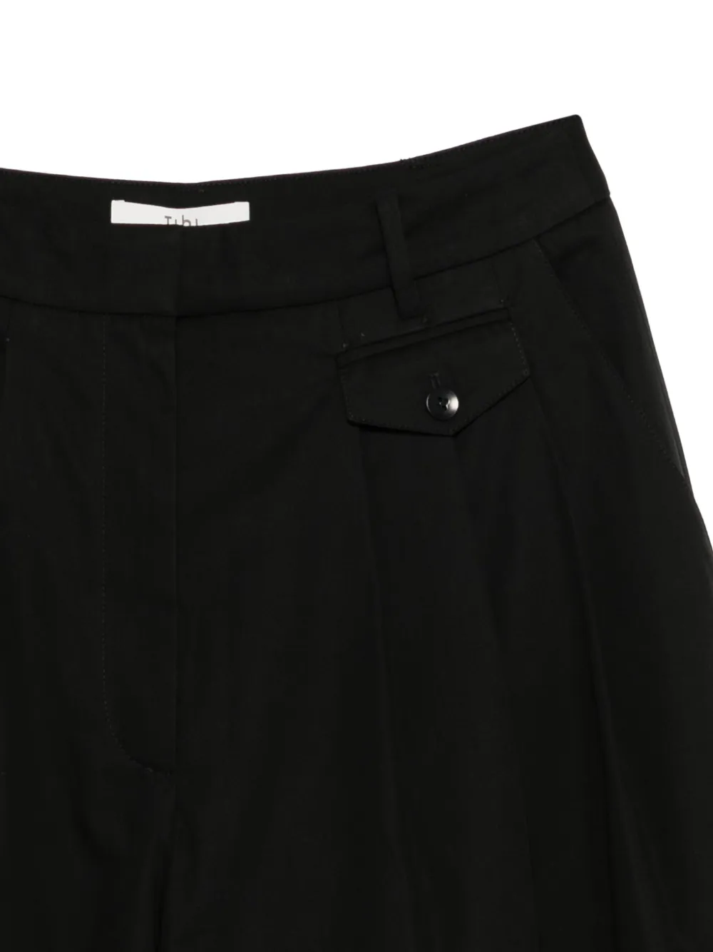  Tibi Pleated Shorts - Black 