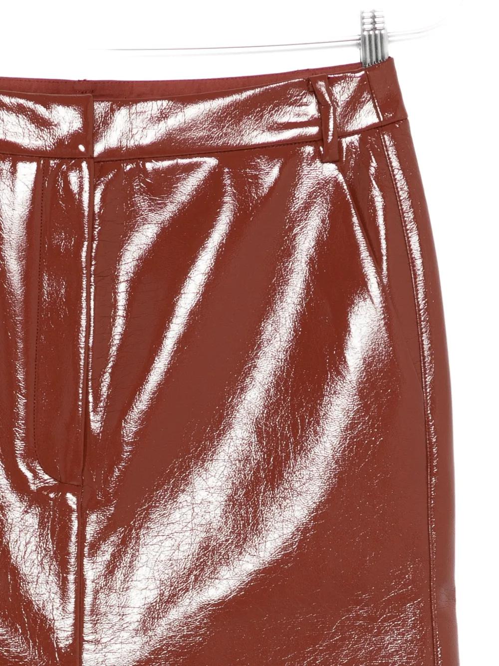 Tibi A-line Midi Skirt In Brown