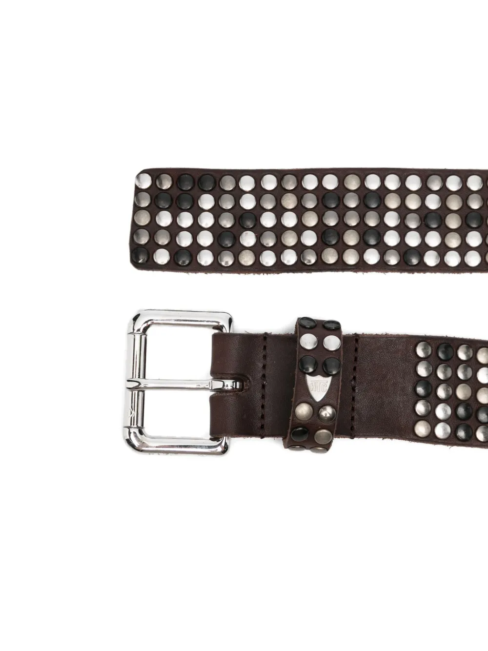 Htc Los Angeles studded leather belt - Bruin