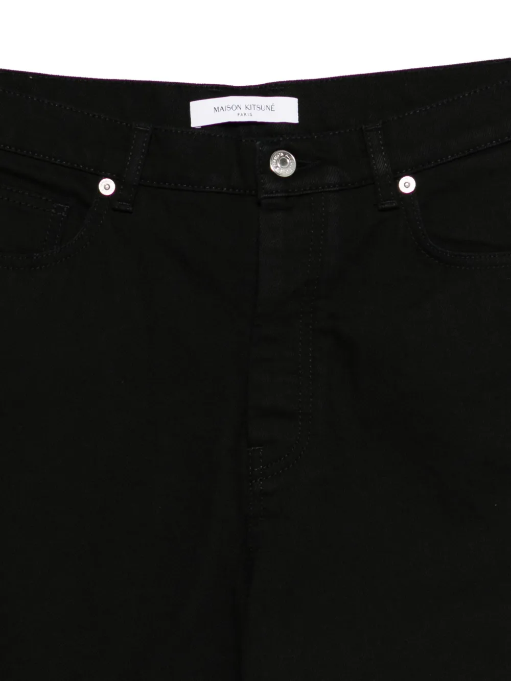 Maison Kitsuné Straight jeans Zwart