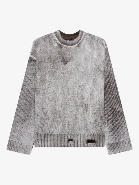 Represent ribbed crew-neck sweater