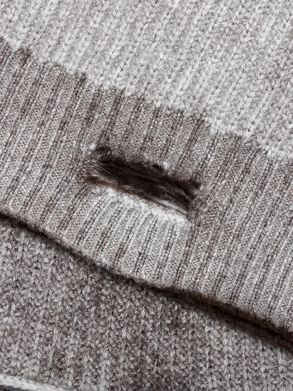 Represent Ribbed Crew-neck Sweater In Gray