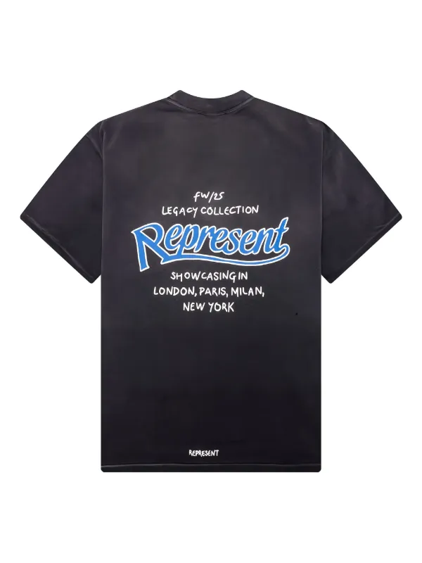 Represent logo-print T-shirt | Black | FARFETCH ZA