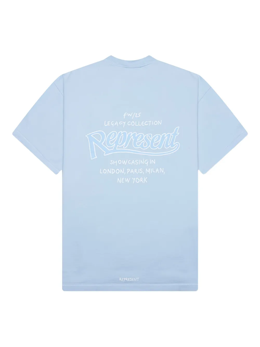 Represent logo-print T-shirt - Blauw