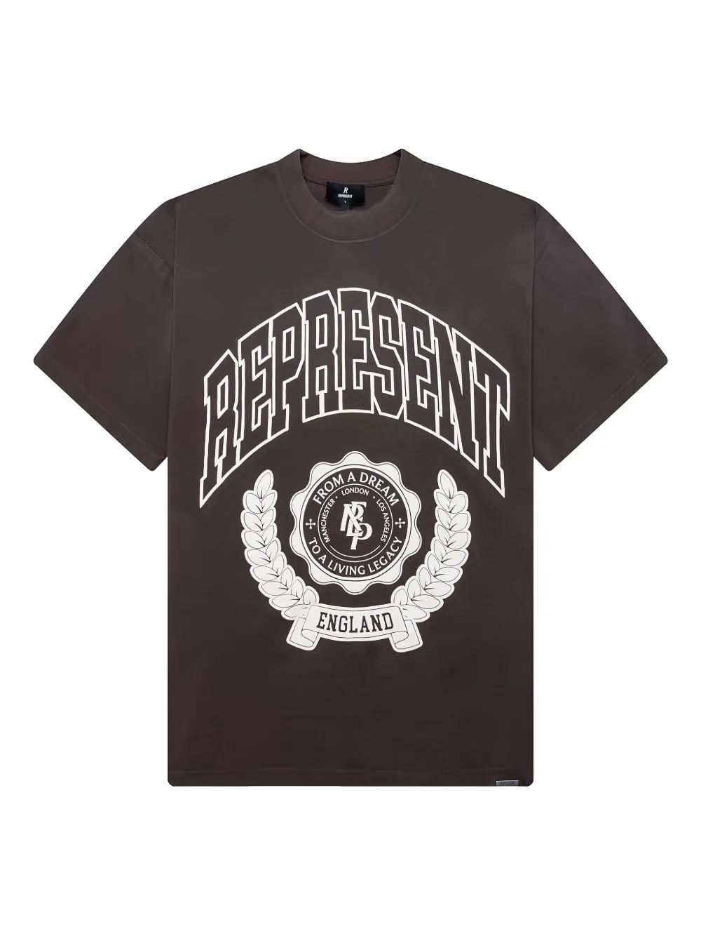 Represent logo-print T-shirt | Brown | Image 1
