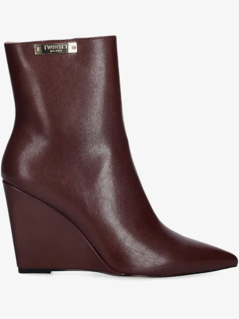 TWINSET 100mm pointed-toe boots