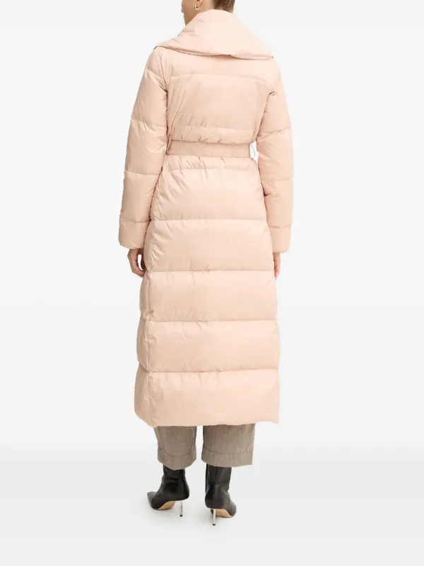 TWINSET ピンク ロングムートンコート 卸売りファッション - ef-de 