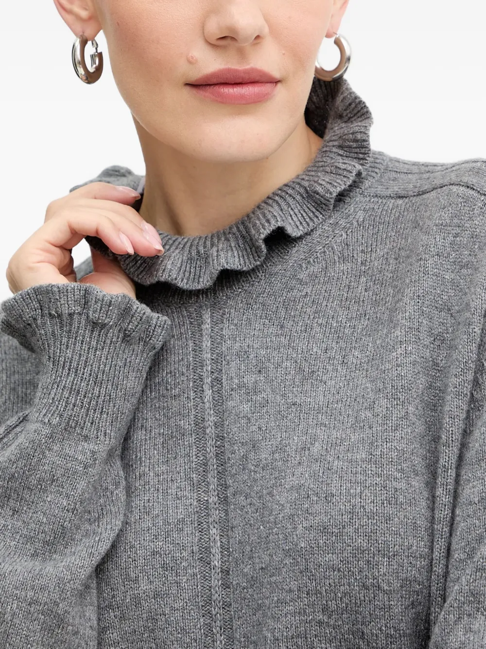 Twinset Cashmere-blend Jumper In Gray