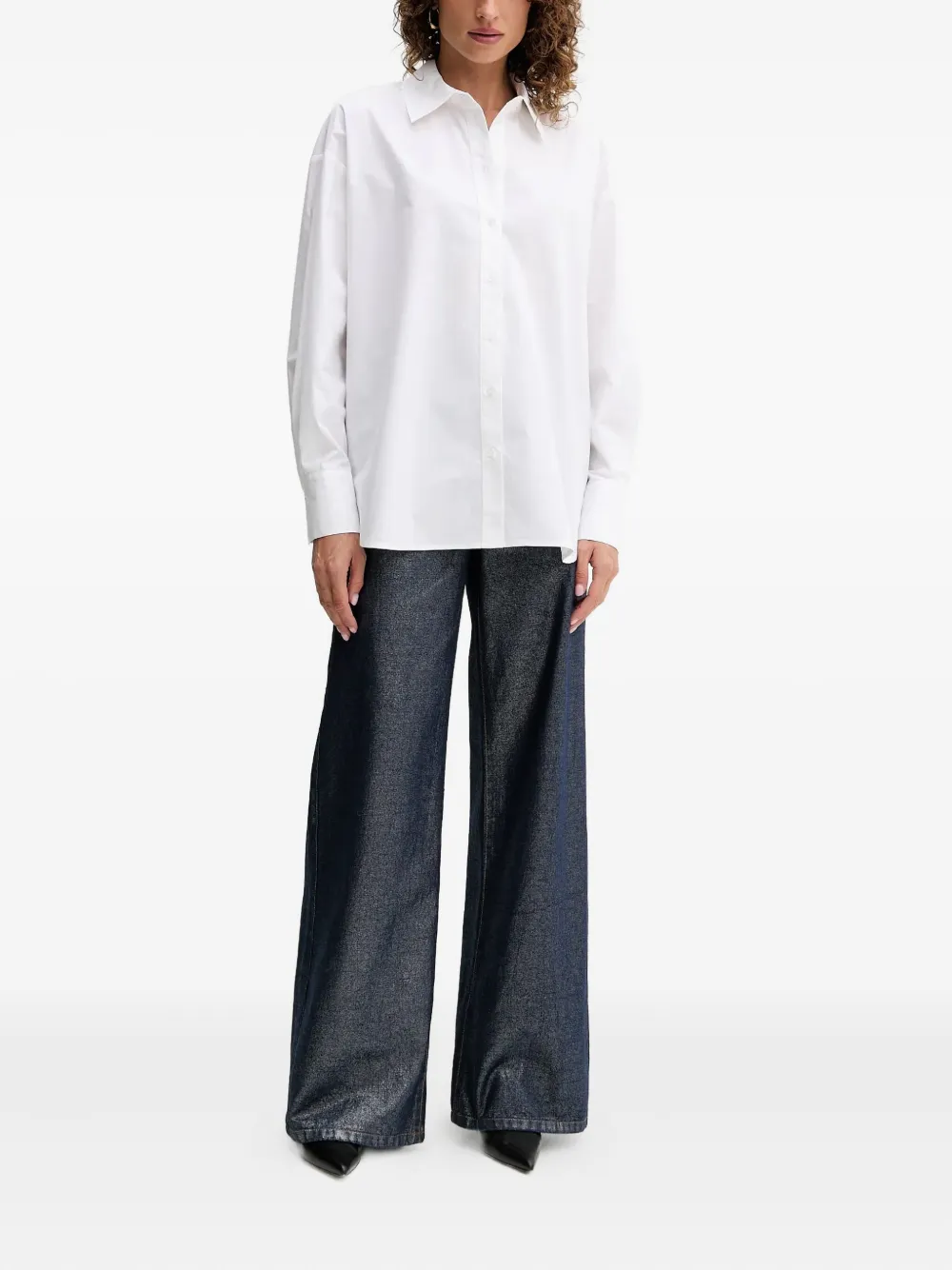 TWINSET Blouse met vlinderpatch - Wit