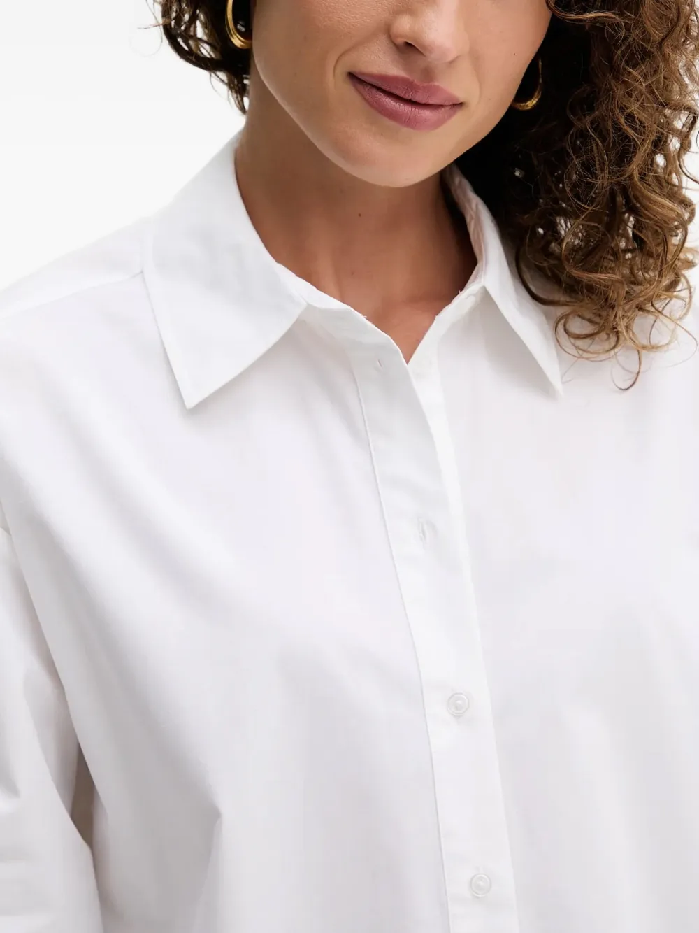 Twinset Butterfly-appliqué Shirt In White