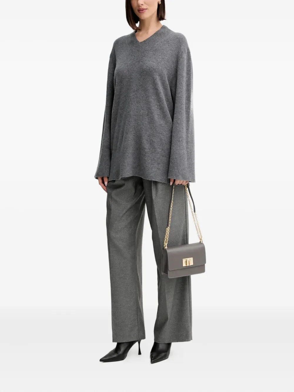 Twinset Cashmere-blend Jumper In Gray