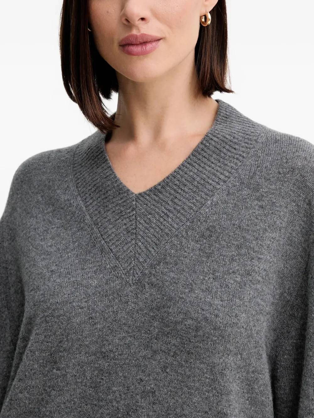 Twinset Cashmere-blend Jumper In Gray