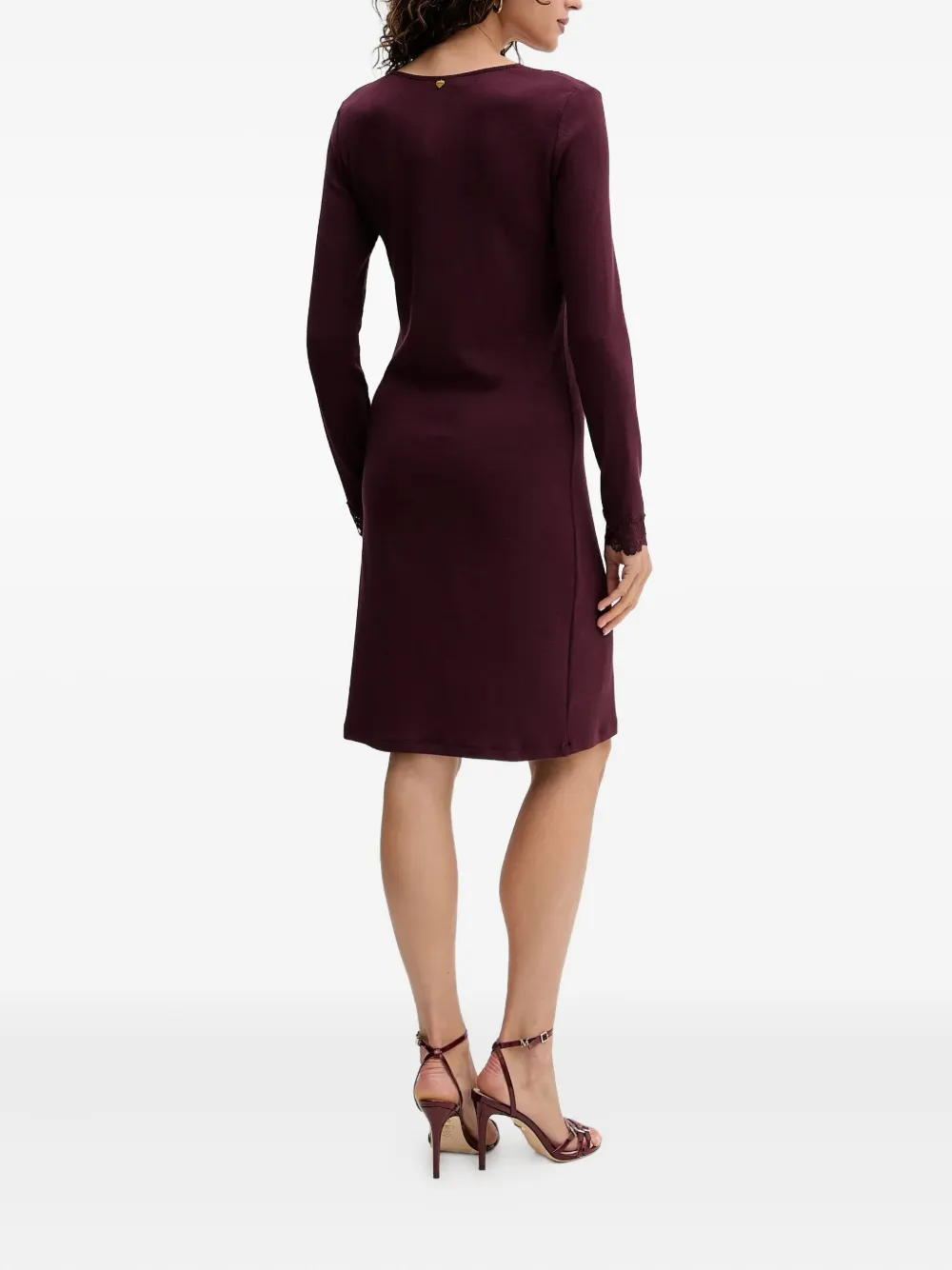 TWINSET Jurk met kant - Rood
