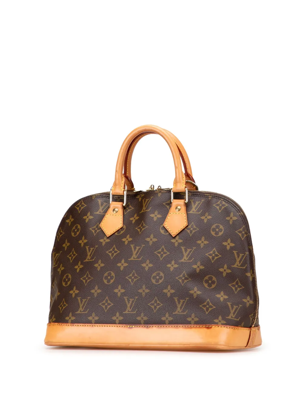Pre-owned Louis Vuitton 1995 Monogram Alma Pm Handbag In Brown
